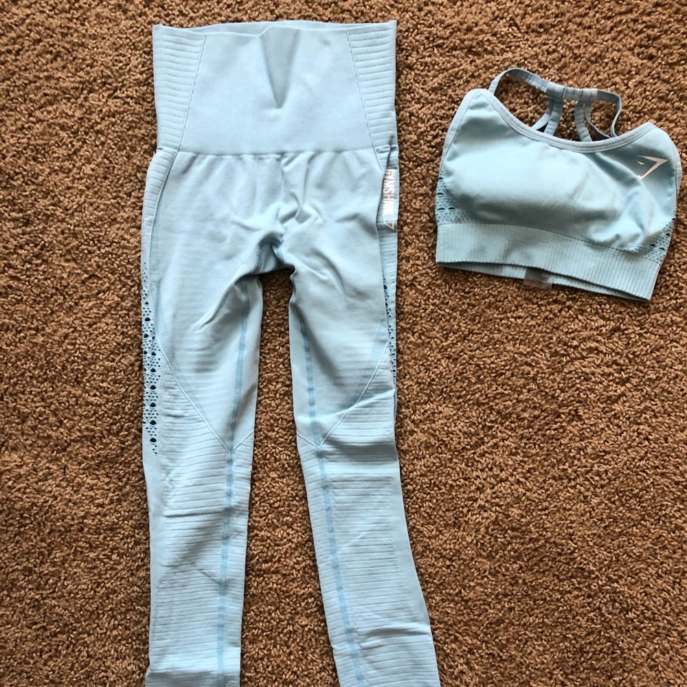 Blue seamless gymshark